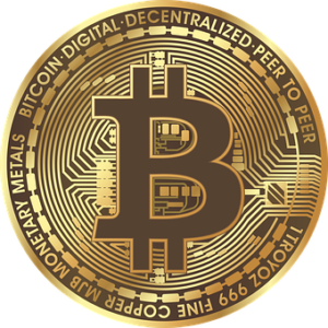 Ein Bitcoin - Eine Münze
